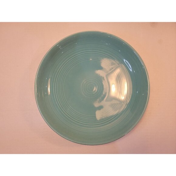 Genuine Fiesta Homer Laughlin China USA Fiestaware 500 Celebration 12" Bowl Teal - Picture 2 of 4